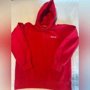 Supreme Red Pullover Hoodie